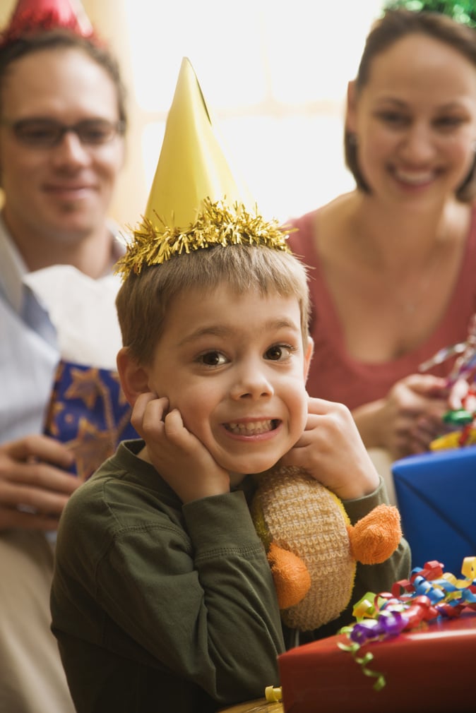 Boy at Birthday Party